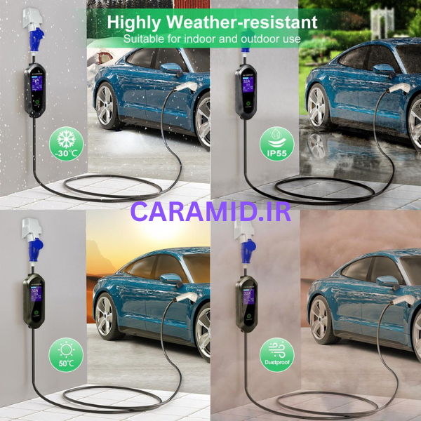 شارژر فست خودرو برقی 7 کیلووات + اپلیکیشن موبایل و کنترل بلوتوث - Image 7