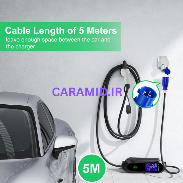 شارژر فست خودرو برقی 7 کیلووات + اپلیکیشن موبایل و کنترل بلوتوث - Image 8