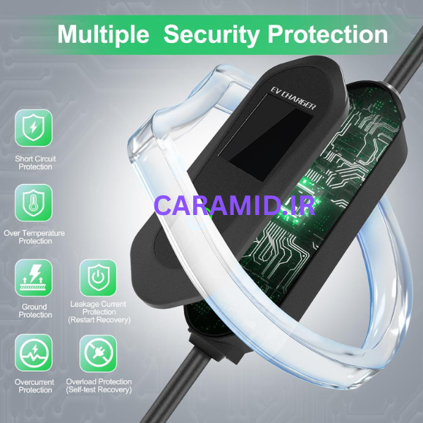 شارژر فست خودرو برقی 7 کیلووات + اپلیکیشن موبایل و کنترل بلوتوث - Image 10